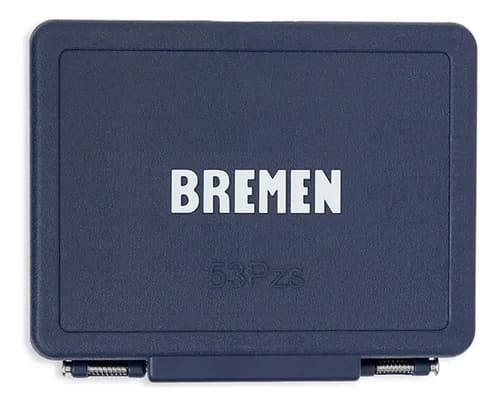 Set Herramientas Llaves Tubo Puntas Bremen 53 Pzs Enc 1/4 Azul