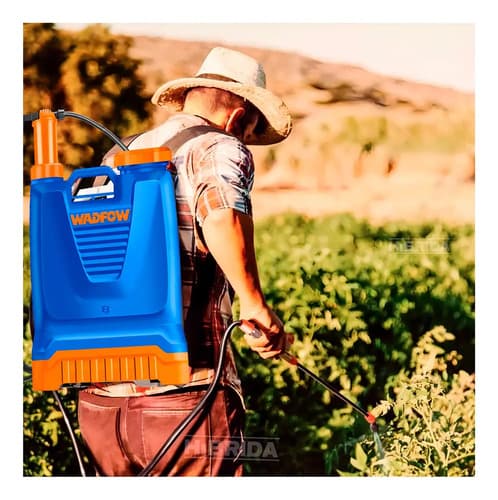 Pulverizador De Mochila A Presión Wadfow De 20 L Azul