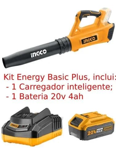 Sopladora De Batería Ingco Cabli2002 20v Con Bat Y Cargador