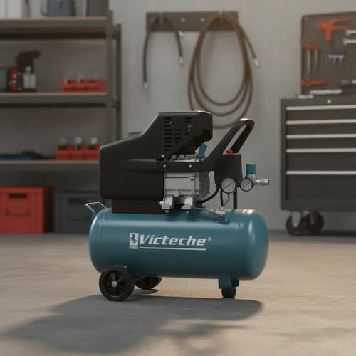 Compresor Victeche 24l 3400rpm 120psi 220v Verde 50hz/60hz
