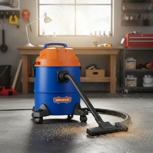Aspiradora 20lt Tacho Plastico Seco Humedo Wvr2a20 Azul