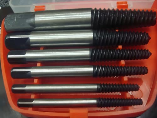 Extractor Tornillos Bulones Rotos Guiller Acero Templado 6 Piezas