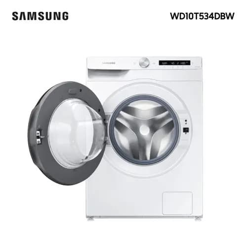 Lavasecarropas Inverter Samsung Wd10t534dbw 10.5 6 Kg Color Blanco