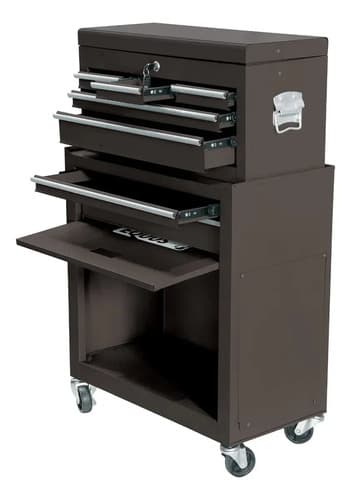 Gabinete Para Herramientas Equus Ct300001t Con Ruedas Negro Negro