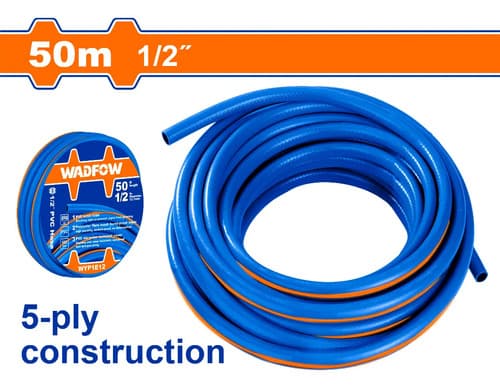 Manguera Riego Rollo 50mt X 1/2 PuLG Wadfow Wyp1e12 - Azul