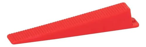 Pack X100 Cuñas Plasticas Para Niveladores Slim Cortag Gris Granito Rojo