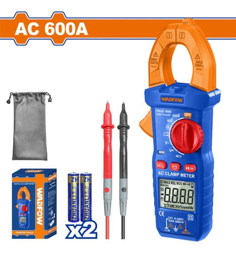 Pinza Amperimetrica Ac600a Wadfow Wdm8601