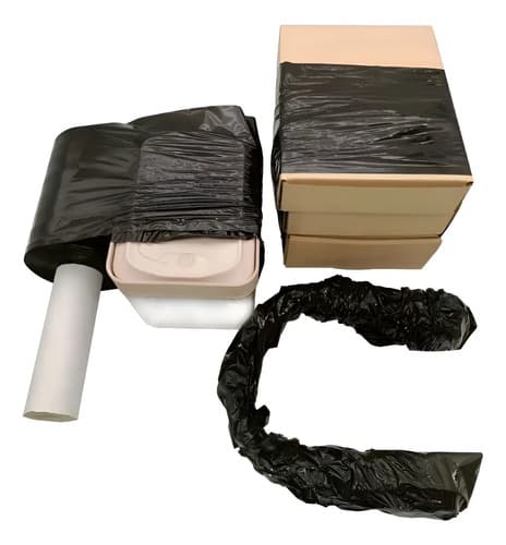 Nylon Film Stretch Con Mango Negro Embalaje Pack X 39u X600g Negro