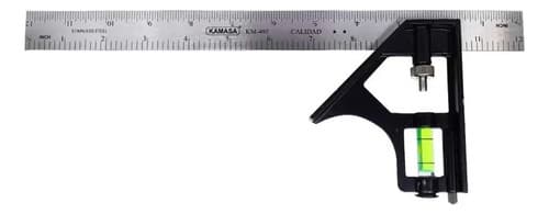 Escuadra 30cm Ajustable Con Nivel Kamasa Km-495