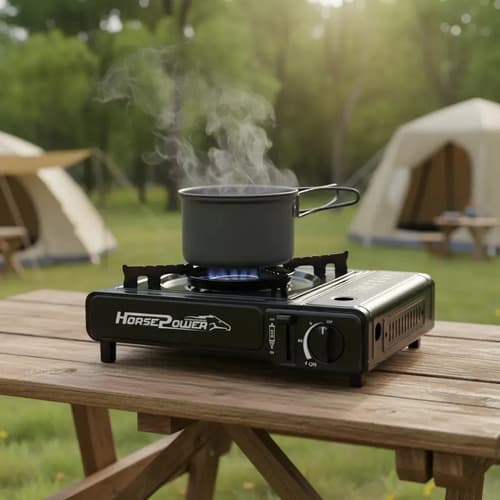 Anafe Cocina Portatil Camping 1 Hornalla Encend Electronico