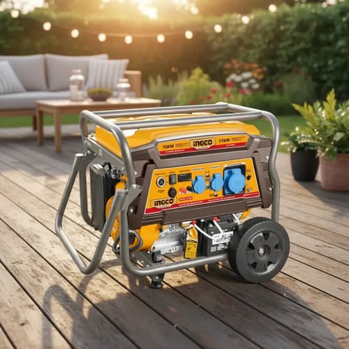 Generador A Gasolina 11kw 220v 50hz Arranque Electrico Ingco