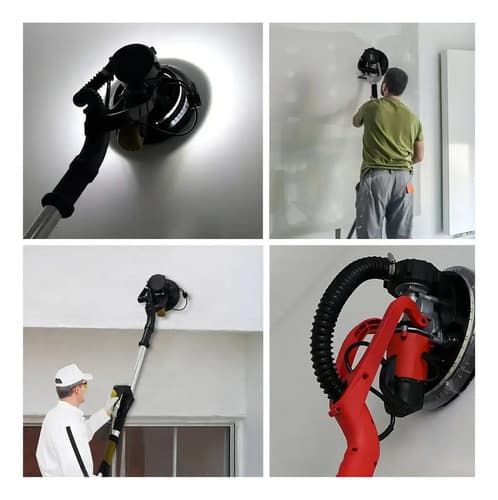 Lijadora Pared 1050w Emtop Techo Drywall Aspira Edsd10501 Color Rojo Frecuencia 50hz/60hz