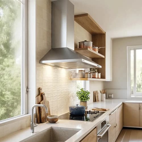 Campana De Cocina Xion Extractor 60 Cm En Acero Inox