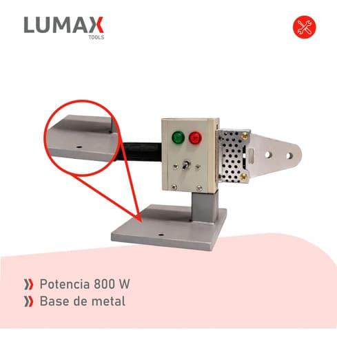 Termofusora 800w 3 Boquillas Termofusión Y Maletín