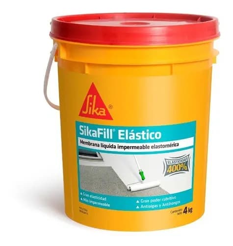 Membrana Liquida Sikafill Elastico 20 + 4kg Blanco Mate
