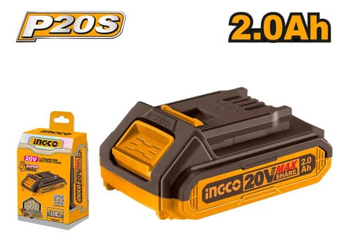 Llave De Impacto Ingco 500nm 20v P20s Bl + 2 Bat 2.0ah Naranja Claro