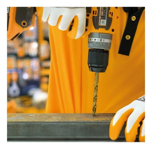 Taladro Atornillador 20v Ingco Brushless Portátil + Extensor Amarillo 50 Hz 60 Hz