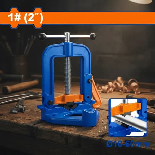 Prensa De Banco Para Tubos 1# 2  10-60mm Wadfow Wgtq1202 Azul