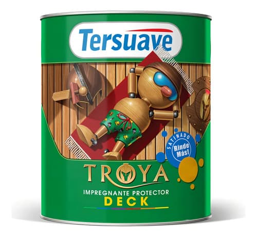 Impregnante Tersuave Troya Solvente Interior Exterior Color Teca 1l Satinado