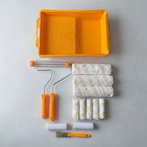 Set Kit Rodillo Pintura + Bandeja 14 En 1 Ingco Hktcb862302