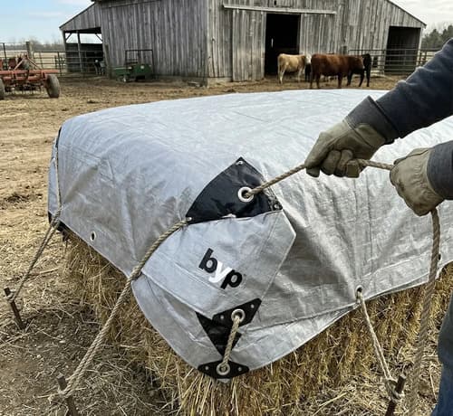 Lona Reforzada De Polietileno Gris Con Protección Uv 4x5m Impermeable