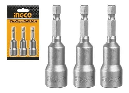 Adaptadores Magnéticos Para Taladro Ingco De 12mm (set De 3 Piezas)