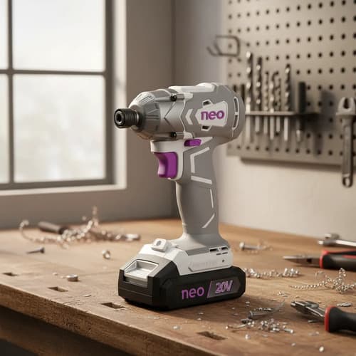 Atornillador De Impacto A Batería 20v Neo Ai1014/1/20 C/bat Gris