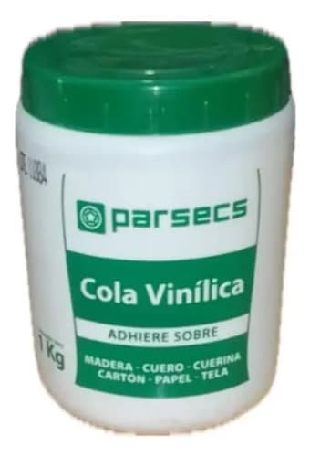 Pegamento Cola Vinílica Parsecs Cola Vinílica 1kg Color Blanco De 1kg No Tóxico
