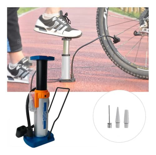 Inflador De Pie Portátil Wadfow Wpp2501 Para Llanta 140psi Azul