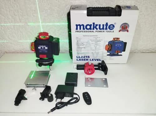 Nivel Láser 16 Líneas, 2 Baterías, Accesorios, Trípode 1.10m