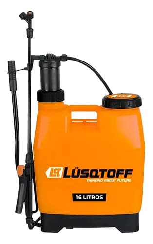 Pulverizador Fumigador Manual Mochila 16 Litros Lusqtoff Color Naranja