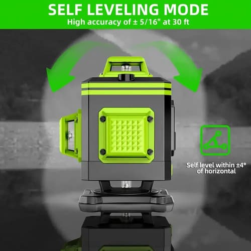 Nivel Láser Verde Modelo De 16 Líneas Con Pantalla Digital