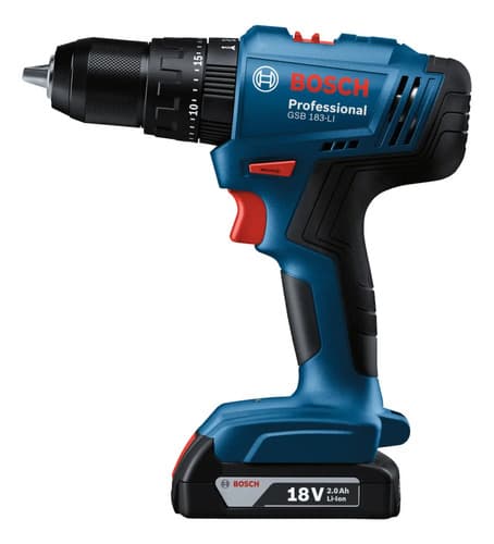Taladro Percutor Atornillador A Bateria Bosch Gsb 183-li Color Azul Frecuencia 50hz 50 Hz