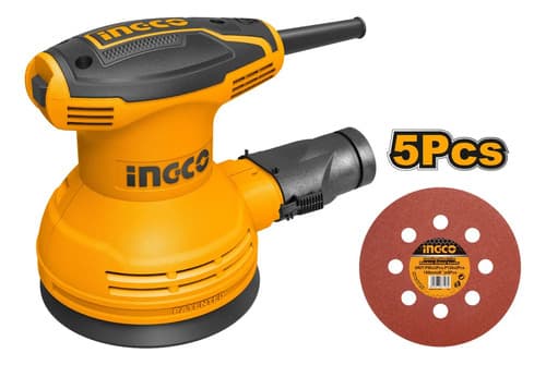 Lijadora Roto Orbital Industrial 5 320w Ingco Rs3208 Naranja 50 Hz/60 Hz