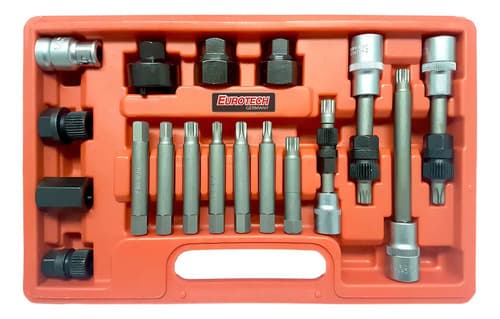 Extractor Poleas Alternador - Kit 18 Piezas | Eurotech