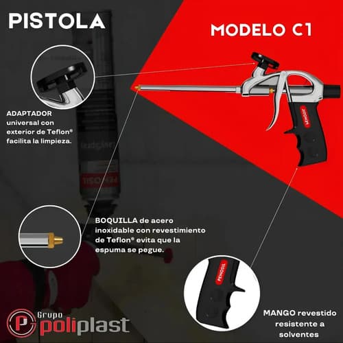 Pistola Penosil C1 P/ Espuma Proyectable Regulable