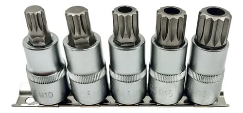 Puntas Spline Multiestría M10-18 Dado Enc. 1/2 | Eurotech