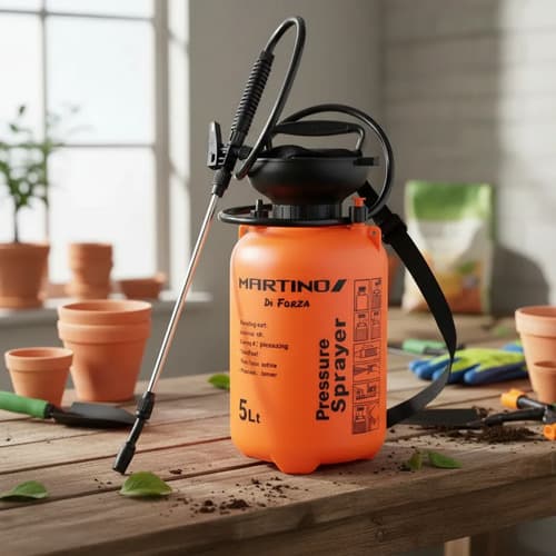 Pulverizador Manual A Presión 5 Litros Fumigador - Tyt Naranja
