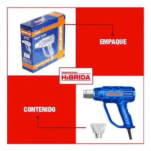 Pistola De Calor 1800w Wadfow Whg1514 Azul