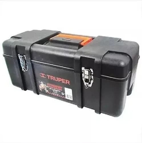 Caja Herramientas 20 PuLG. Truper Industrial Broche Metalico Color Negro