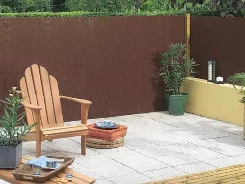 Cerco De Pvc 1.20 Mt X 3 Mt - Esterilla Cerca Jardín Cm El Regalon Color Marrón