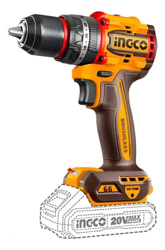 Taladro Atornillador Inalámbrico Ingco Cidli20668 Amarillo 50/60