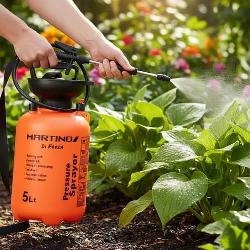 Pulverizador Manual A Presión 5 Litros Fumigador - Tyt Naranja