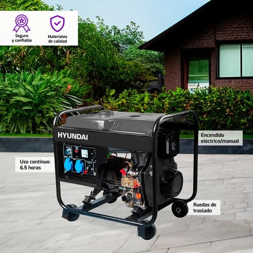 Generador Hyundai 080g 8 Kw Trifásico Con Tecnología Avr