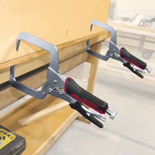 Morsa De Banco Articulada Milescraft Corner Clamp Negro 102mm 3.175cm