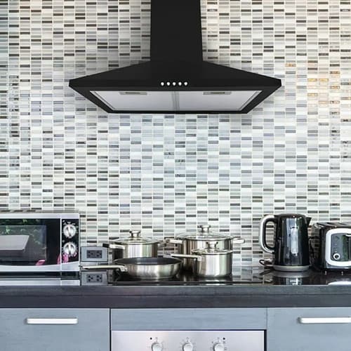 Campana De Cocina Negra 60 Cm Montana - Extractor Negro