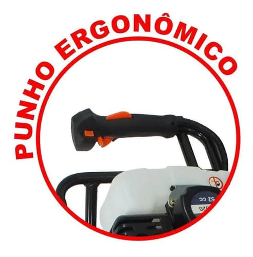 Perforadora De Suelo Profesional De Gasolina De 52 Cc Con 2 Taladros