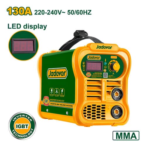 Soldadora Inverter 130a Mig No Gas 220-240v Verde/amarillo