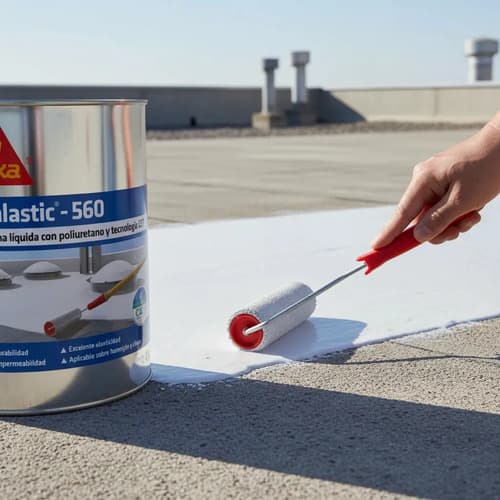 Sikalastic 560 Membrana Liquida Con Poliuretano 4 Kilos Blanco Mate