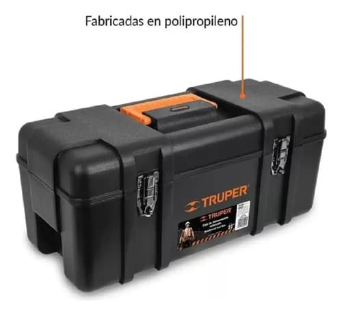 Caja De Herramientas Truper Chp-26x De Plástico 27cm X 66cm X 25cm Negra Negro